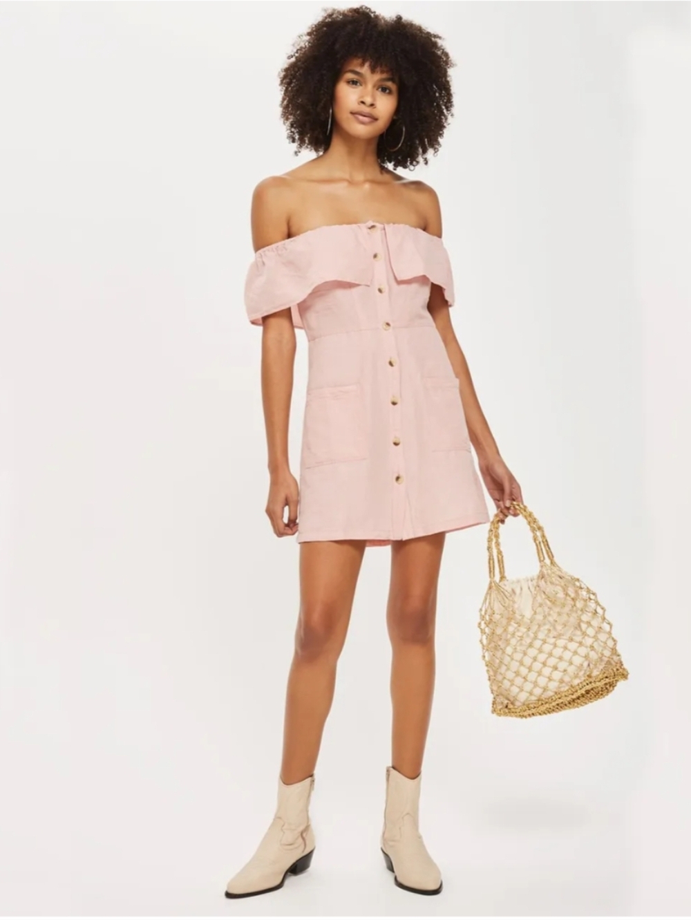 SAGE THE LABEL Bardot Mini Dress